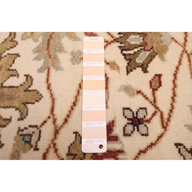 ECARPETGALLERY Hand-knotted Jules Serapi Ivory Wool Rug - 6'0 x 8'11