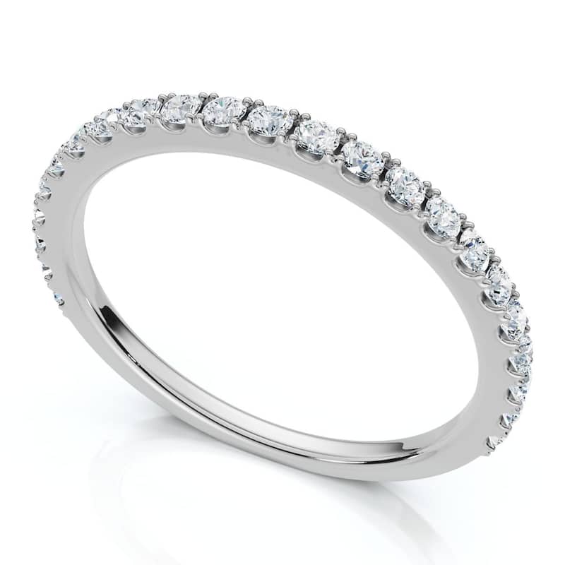 1/5Ct Diamond Wedding Stackable Anniversary Ring Gold Lab Grown