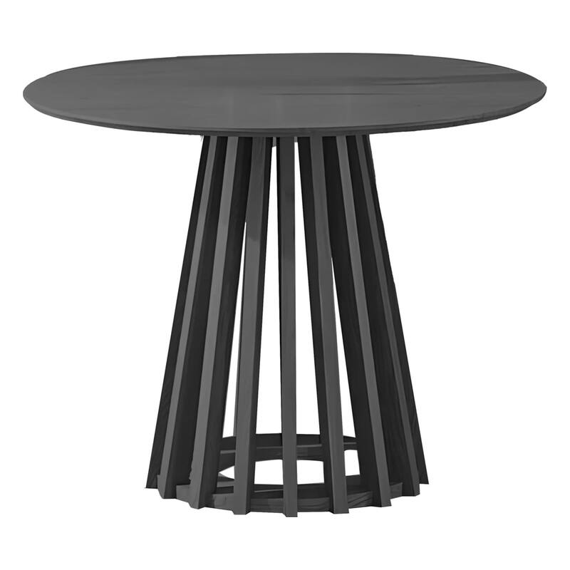 Andre small 39" Black, Round Dining Table