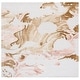 preview thumbnail 3 of 13, SAFAVIEH Handmade Fifth Avenue Veritchka Mid-Century Modern Wool Rug 6' Square - Beige/Rust - Square