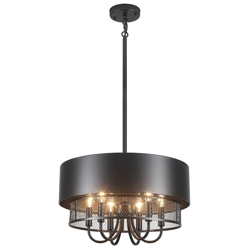 6 Lights Vintage Elegant Double Shade Chandelier Light Bulb Not Included Suitable for many different spaces