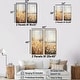 preview thumbnail 4 of 4, Designart "Meadow Of Dreams" Meadow Framed Art Set Of 2 - Traditional Wall Art Set beige Wall Decor 2 Pieces