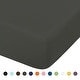 preview thumbnail 13 of 12, Microfiber Fitted Crib Sheet Ultra Soft 28 x 52 Inches Dark Grey