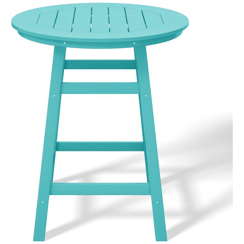 Polytrends Laguna Hdpe All Weather Outdoor Patio 35" Round Counter Table