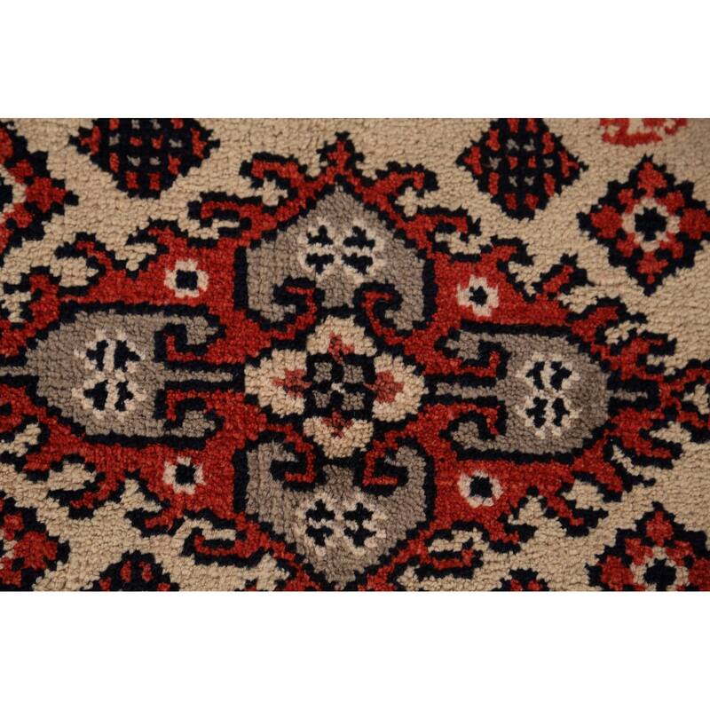 Traditional Indian Viss Area Rug Handmade Wool Carpet - 5'10"x 8'11"