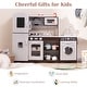 preview thumbnail 5 of 7, Corner Toy Kitchen Set with Light with Sounds Interactive - 48"L x 11.5"W x 33"H