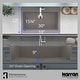 preview thumbnail 9 of 52, Karran Top Mount 33 in. Large Single Bowl Quartz Workstation Kitchen Sink