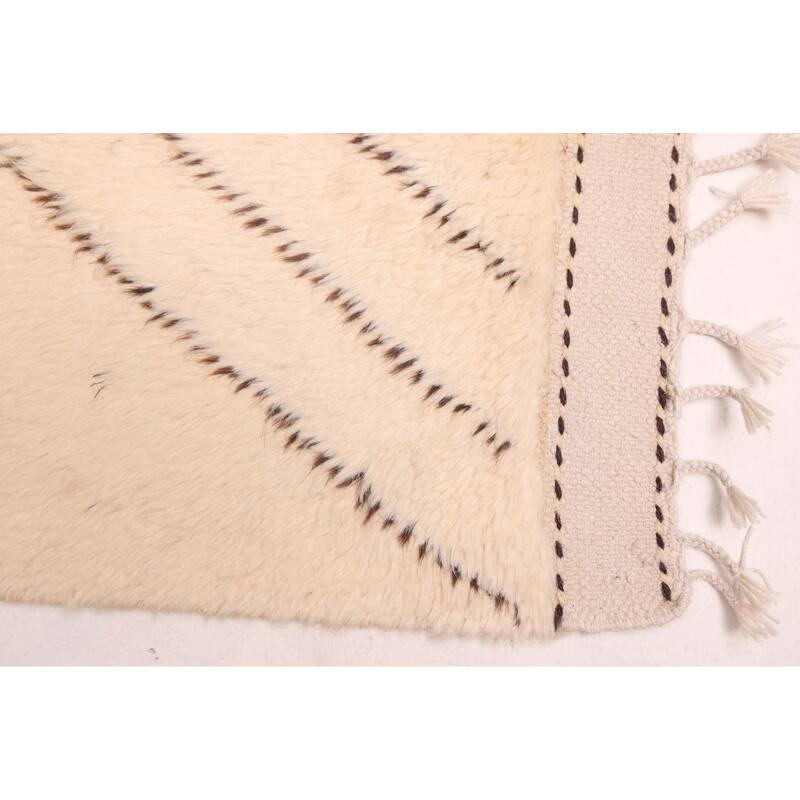 ECARPETGALLERY Hand-knotted Pak Finest Marrakesh Cream Wool Rug - 7'1 x 9'8