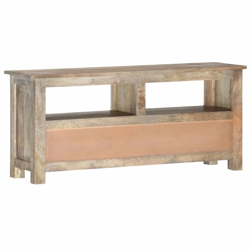 vidaXL TV Stand 43.3"x11.8"x19.7" Solid Wood Mango