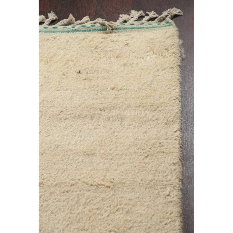 Tribal Oriental Moroccan Area Rug Wool Hand-knotted Living Room Carpet - 9'8" x 14'9"