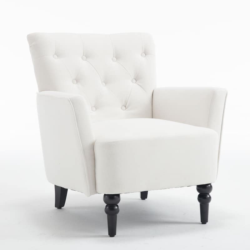 29.13" Linen Upholstered Arm Chair
