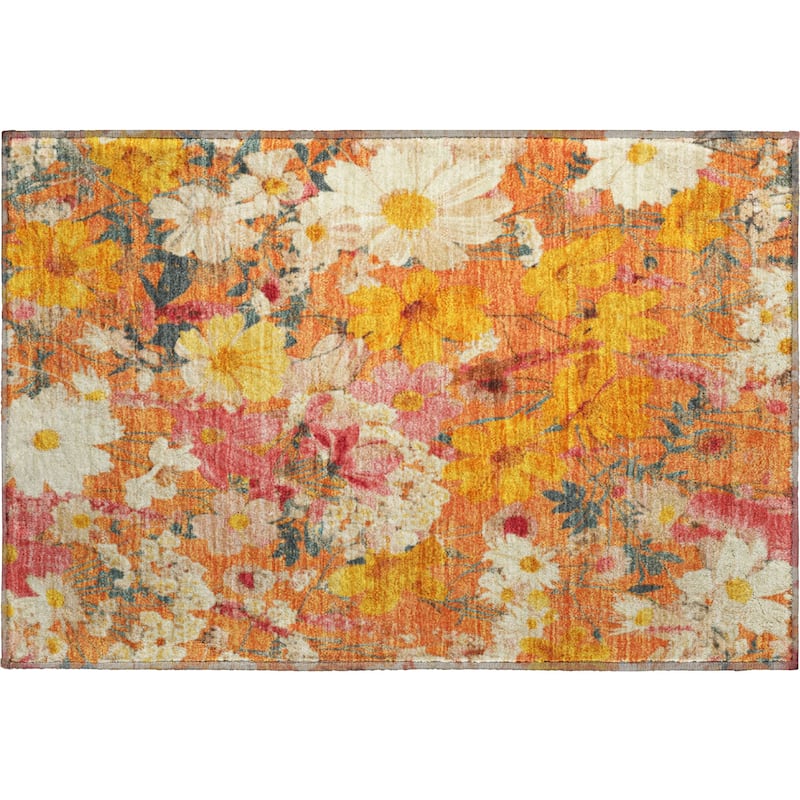 Premium Washable Super Soft Floral Mayfield Rug