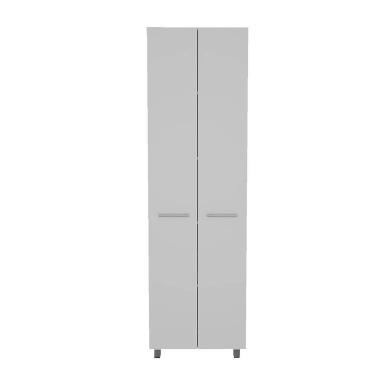 Pantry Cabinet for Kitchen, Five Interior Shelves, Four Legs