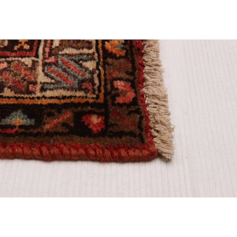 ECARPETGALLERY Hand-knotted Andelz Red Wool Rug - 3'3 x 10'4