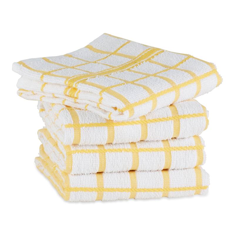 DII Artichoke Windowpane Terry Dishtowel (Set of 4)