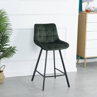2 Pcs Modern Design Comfortable Nordic Metal Stool Modern Iron High Counter Leisure Bar Chair