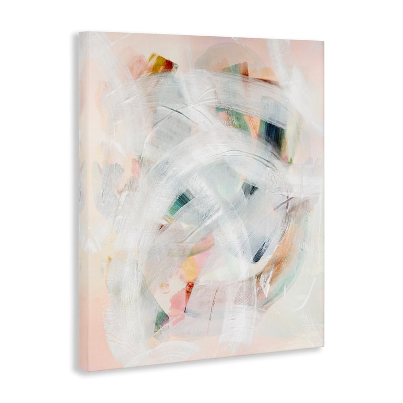 Stupell Soft Abstraction with Curved Lines Canvas Wall Art Design By Gemma Bardot