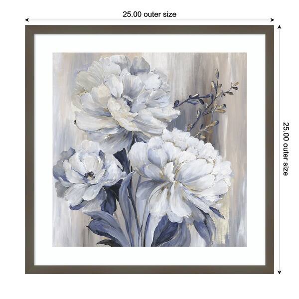 Blue Botanic Dreams by Asia Jensen Wood Framed Wall Art Print - Svelte ...