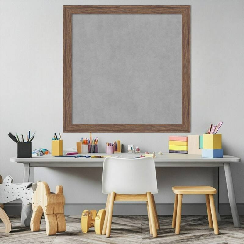 Amanti Art Pia Medium Brown Narrow Framed