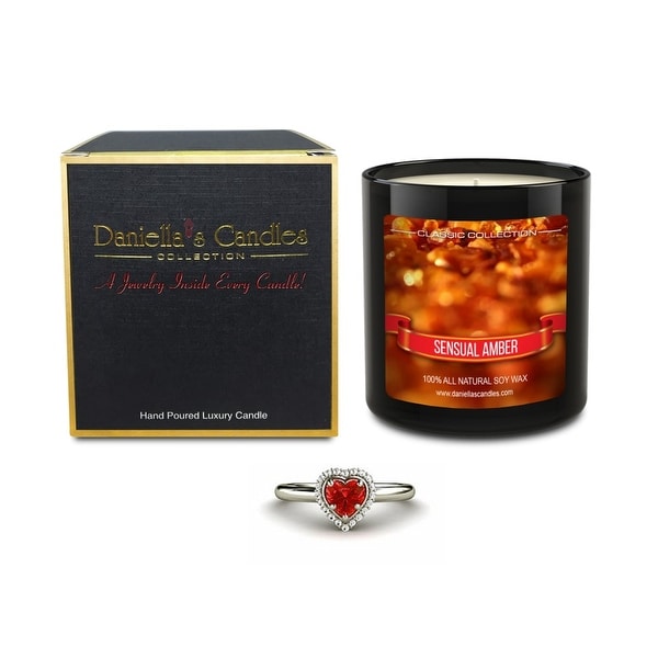 Sensual Amber Jewelry Candle, Earrings