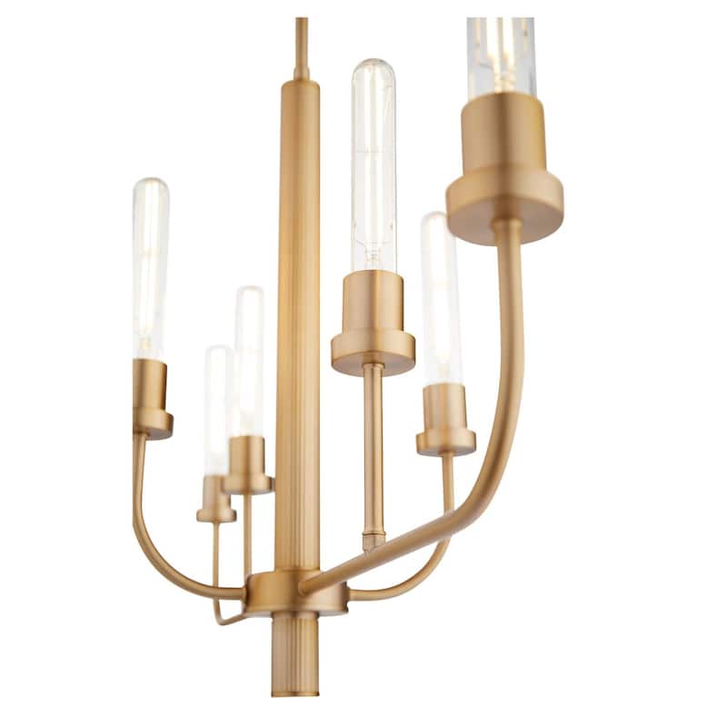 Quorum International 622-6 Sheridan 6 Light 35" Wide Linear Chandelier