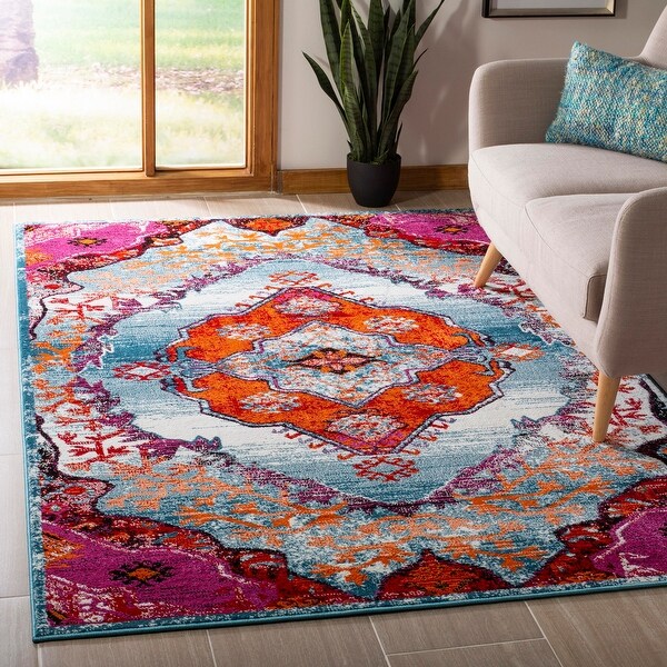 Safavieh Cherokee Berniece Boho Oriental Medallion Rug. Opens flyout.