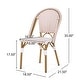 preview thumbnail 50 of 49, Elize Outdoor French Cafe Chairs (Set of 4) by Christopher Knight Home