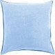 preview thumbnail 15 of 57, Artistic Weavers Harrell Solid Velvet 22-inch Throw Pillow Down - Light Blue