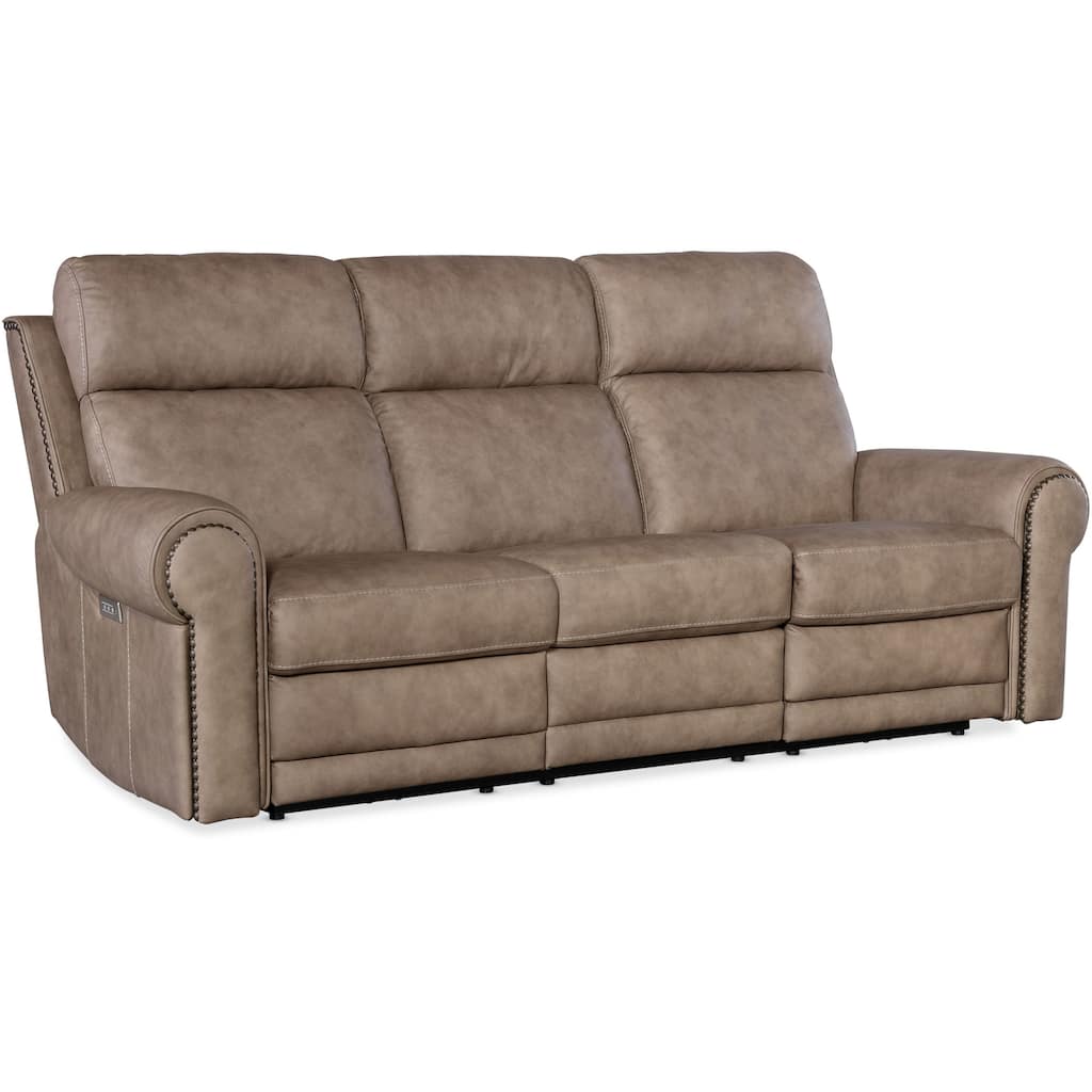 Hooker Furniture SS635-PHZL3 Duncan 91" Wide Leather Standard with
