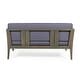preview thumbnail 18 of 20, Nicholson Outdoor 4-seat Acacia Chat Set by Christopher Knight Home