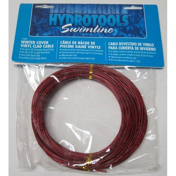 Shop 100 Red Hydrotools Vinyl Clad Steel Cable For Above Ground