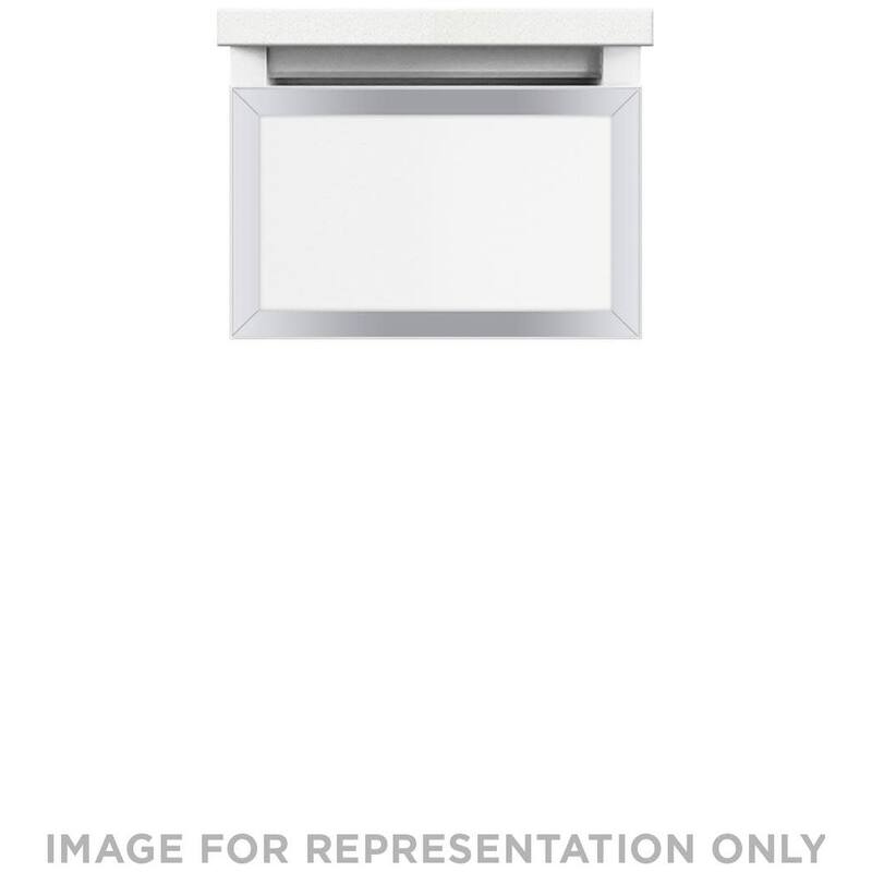 Robern VP12H1D21FS Profiles 12" Single Wall Mounted Vanity Cabinet - White / Chrome