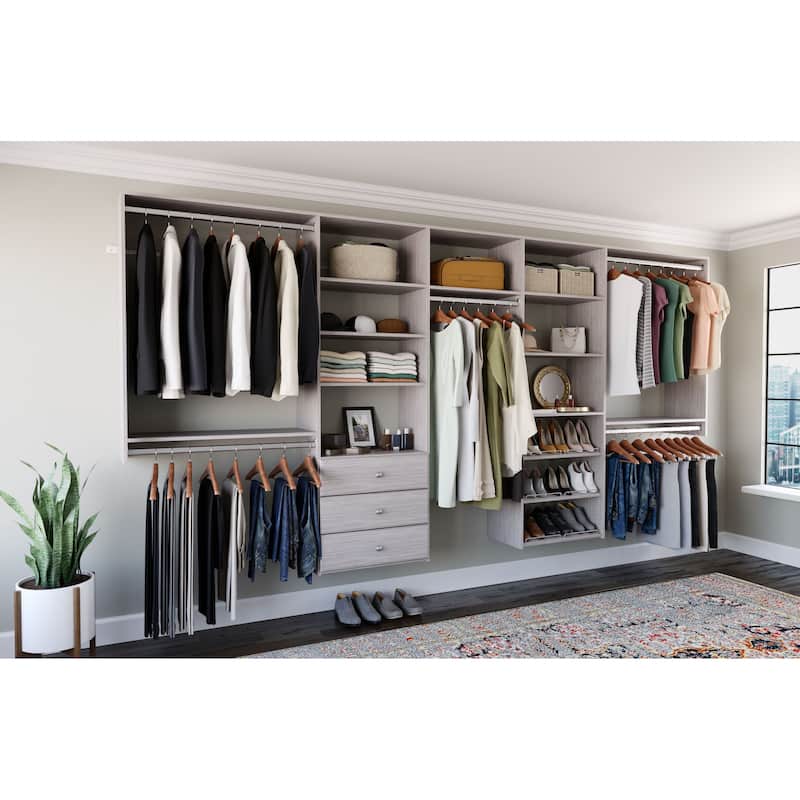 Easy Track 12 Ft. W. Classic Laminate Closet Kit