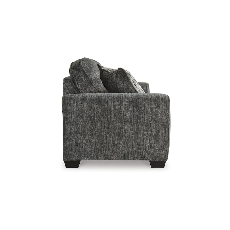 Signature Design by Ashley Lonoke Gunmetal Sofa - 90"W x 38"D x 40"H