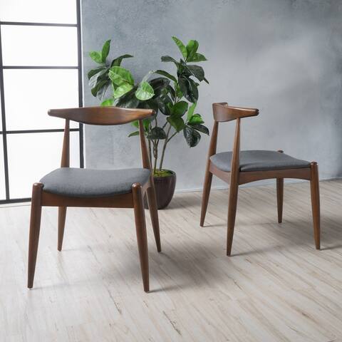 Francie Mid-Century Modern Dining Chairs (Set of 2) by Christopher Knight Home - 20.50" W x 20.25" L x 29.75" H