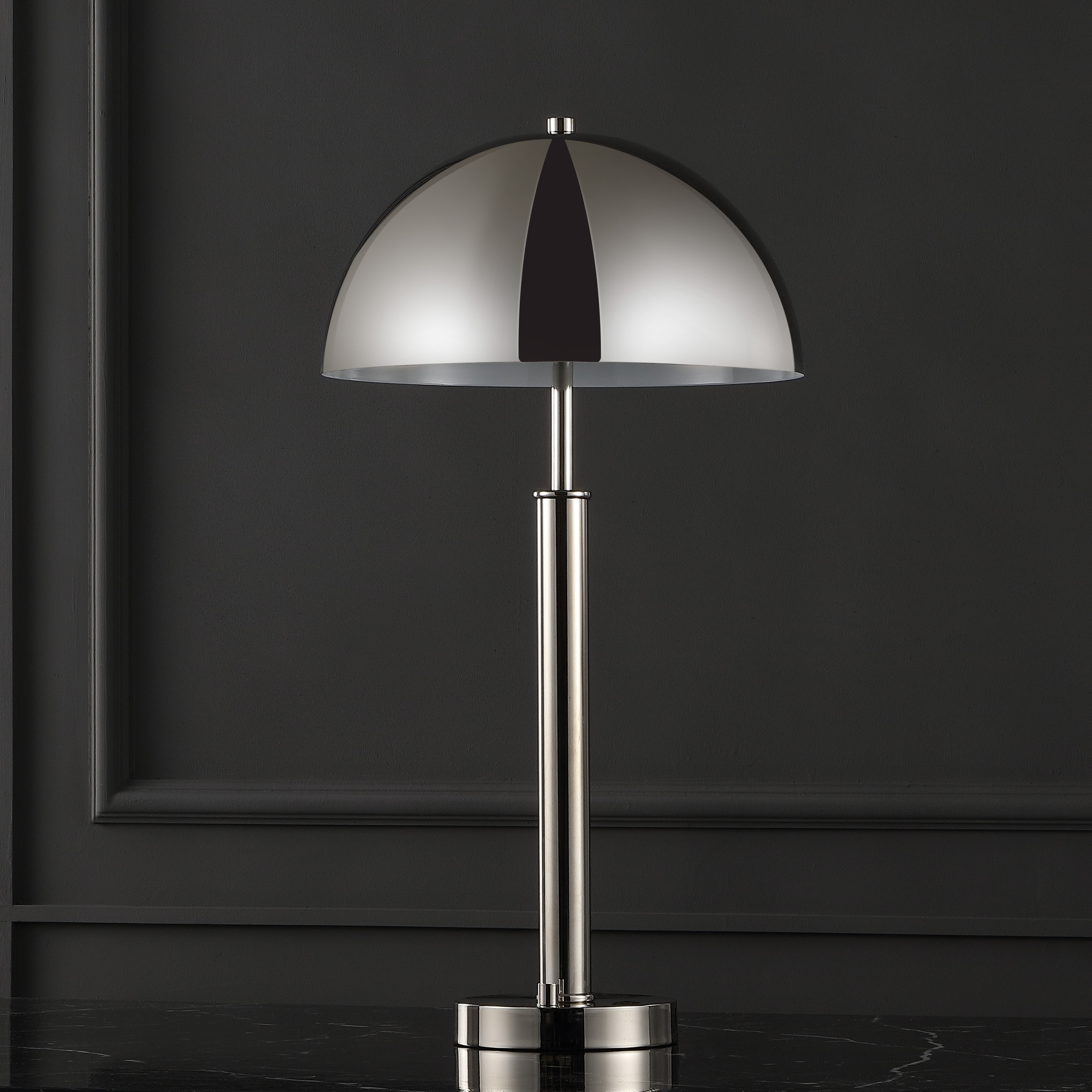 SAFAVIEH Couture Lighting 26 inch Harvey Metal Dome Table Lamp 13.75 IN W x 13.75 IN D x 26 IN H