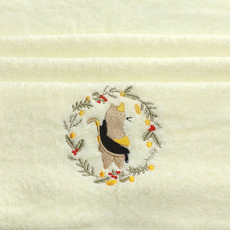 Cotton Bath Towels, 2 Pack Towels Set, Highly Absorbent and Quick Dry Towels for Bathroom 28" x 56" - Beige