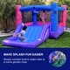 preview thumbnail 5 of 12, JumpOrange Dream Girl Commercial Grade Inflatable Bounce House Water Slide with Splash Pool for Kids (with Air Blower)
