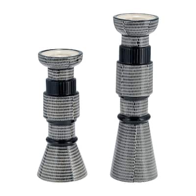 Sagebrook Home Ceramic Candle Holder