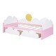 preview thumbnail 32 of 32, Twin Size Daybed with 2 Storage Drawers & Clouds Decor, Wood Kids Twin Bed, Twin Storage Platform Bed Frame for Kids Girls Boys