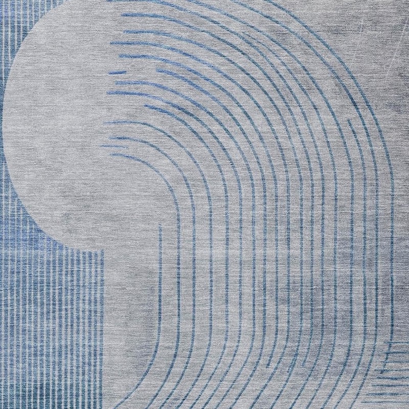 HomeRoots Geometric Transitional Rectangle Outdoor Rug