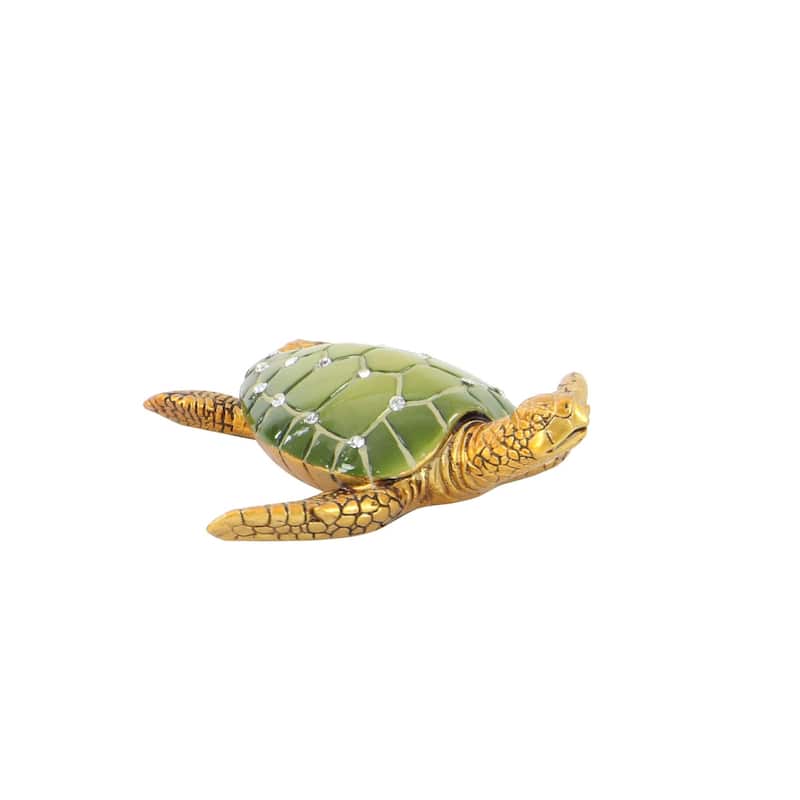 Polystone Turtle Decorative Sculpture - Set of 3 Brown - Roche River Decor