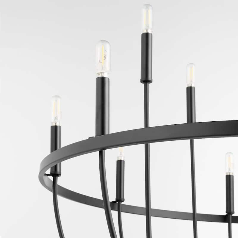 Quorum International 6374-12 Tribute 12 Light 34" Wide Ring Chandelier