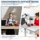 preview thumbnail 14 of 51, Futzca Height Adjustable Electric Standing Desk Sit Stand Computer Stand up Desk with Splice Board