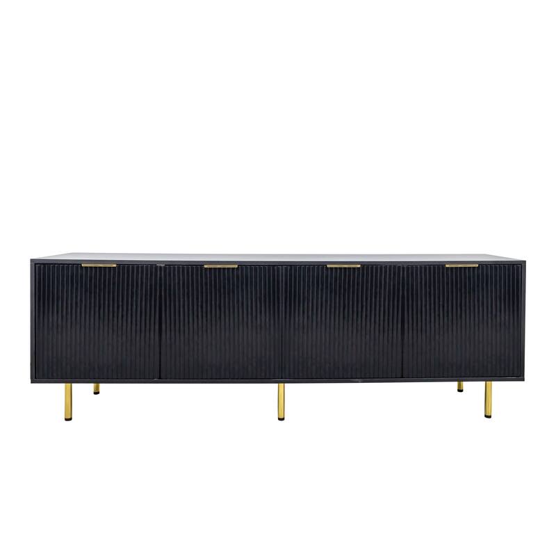 Modern TV Stand for TVs Up to 80" with Large Storage Cabinet