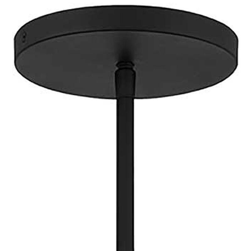 HomeRoots Natural And Black Rattan And Metal LED Dimmable Barrel Outdoor Hanging Pendent Light - 24.00' X '20.00' X '24.00