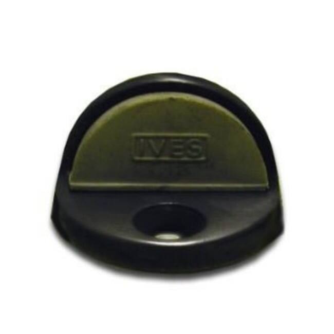 Ives 1" High Dome Floor Door Stop for Doors without Threshold - Black