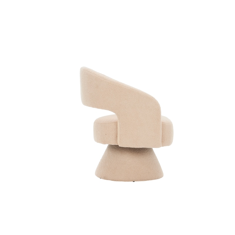 Swivel Accent Chair Armchair, Round Barrel Chair in Fabric for Living Room Bedroom