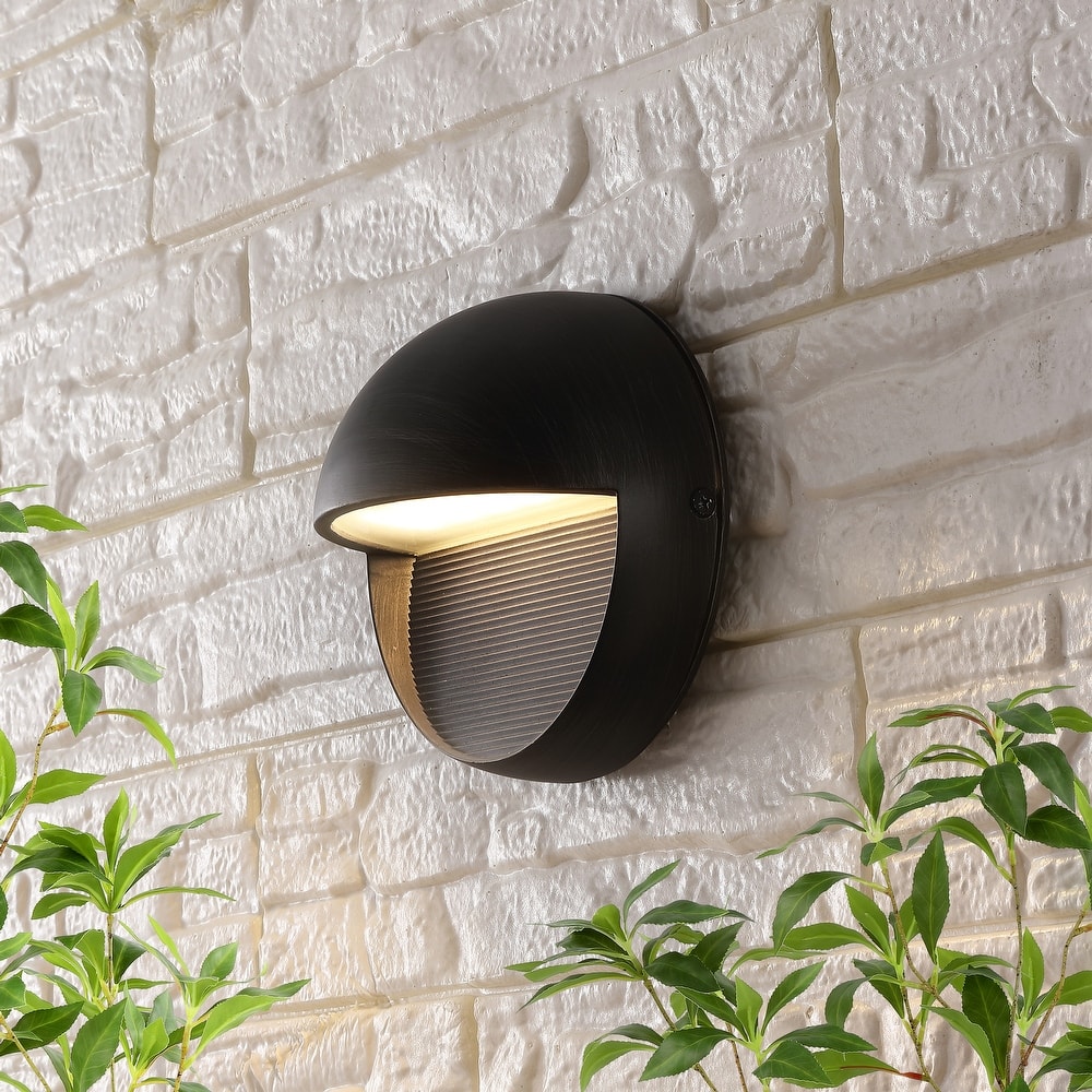 6.25" Outdoor Integrated LED Wall Sconce, by JONATHAN Y
