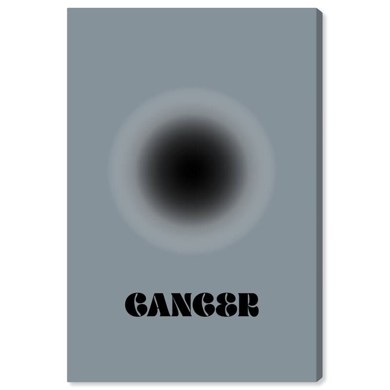 Wynwood Studio Canvas Spiritual and Religious Aura Cancer Gray and Modern & Contemporary Wall Art Canvas Print